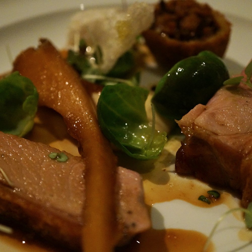 Four in Hand Hotel - Suckling pig with Crisp Tail, Parsnip and Sprouts - Hotels Near Me - Paddington, NSW