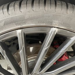 Curb rash (close up)