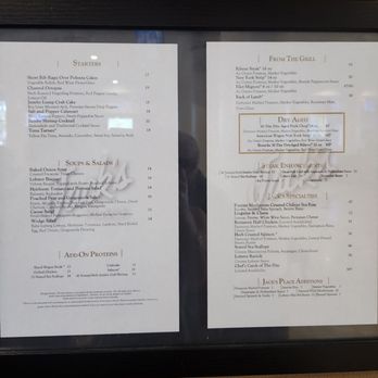 Jack's Place Restaurant & Lounge - Menu posted out front - American Near Me - Orlando, Florida Jack's Place Restaurant & Lounge - Menu posted out front - American Near Me - Orlando, Florida