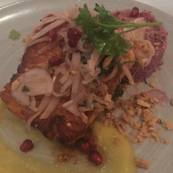 Fig & Olive - Salmon was perfect - French Near Me - Houston, Texas