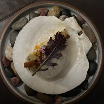 The Wolf's Tailor - I'm a big fan of large sea scallops, but when you cook them over a smoky wood fire add all kinds of goodies to it...Wow! - New American Near Me - Denver, Colorado The Wolf's Tailor - I'm a big fan of large sea scallops, but when you cook them over a smoky wood fire add all kinds of goodies to it...Wow! - New American Near Me - Denver, Colorado