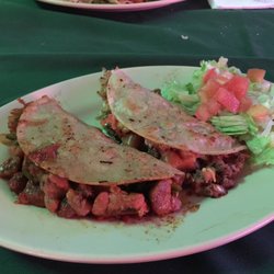 Tequila's Bar and Grill - Pork and Ground Beef Tacos!