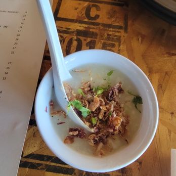 Rooster And The Pig - Complimentary congee soup - Vietnamese Near Me - Palm Springs, California Rooster And The Pig - Complimentary congee soup - Vietnamese Near Me - Palm Springs, California