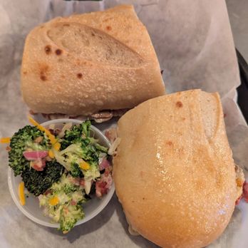 Ferrareses Deli - Leo Camarillo with broccoli salad - Delis Near Me - Oakdale, California Ferrareses Deli - Leo Camarillo with broccoli salad - Delis Near Me - Oakdale, California