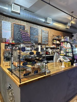 Black Milk Coffee and Crepe by null