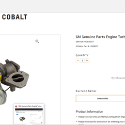 Original part from the Chevy Website