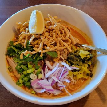 Chiang Mai Thai Cookhouse - Khao Soi with Chicken - Thai Near Me - McLean, Virginia Chiang Mai Thai Cookhouse - Khao Soi with Chicken - Thai Near Me - McLean, Virginia