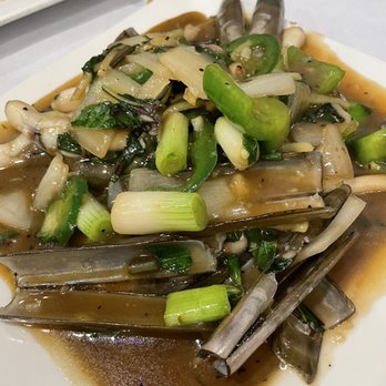Bien Hen Restaurant - Razor clams in basil sauce :) - Seafood Near Me - Westminster, California Bien Hen Restaurant - Razor clams in basil sauce :) - Seafood Near Me - Westminster, California