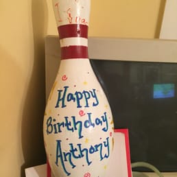 Birthday bowling pin Birthday bowling pin