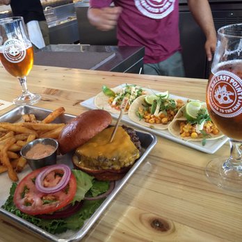 Ballast Point Brewing Long Beach - The ballast burger was pretty good! Corn tacos were aight -- watermelon dorado and grapefruit sculpin - Breweries Near Me - Long Beach, California Ballast Point Brewing Long Beach - The ballast burger was pretty good! Corn tacos were aight -- watermelon dorado and grapefruit sculpin - Breweries Near Me - Long Beach, California