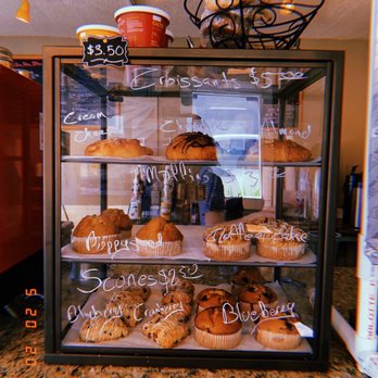 Rock Espresso Bar - All the home baked goodness. Poppyseed muffin and almond croissant are heavenly! - Coffee & Tea Near Me - Morro Bay, California Rock Espresso Bar - All the home baked goodness. Poppyseed muffin and almond croissant are heavenly! - Coffee & Tea Near Me - Morro Bay, California
