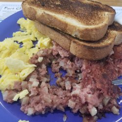 Rockport Diner - Corned Beef Hash Breakfast (after a few bites)