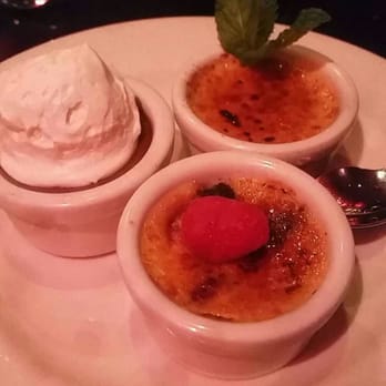Durant's - Chocolate, blueberry and vanilla creme brulé - Steakhouses Near Me - Phoenix, Arizona