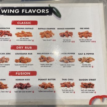 Fire Wings Oakland - Right side of the horizontal menu with wing flavors - Chicken Wings Near Me - Oakland, California Fire Wings Oakland - Right side of the horizontal menu with wing flavors - Chicken Wings Near Me - Oakland, California