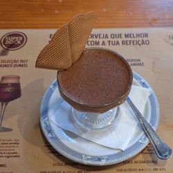 Restaurante Capa Negra II - I thought I only had the Francesinha ... evidently I caved in for the chocolate mousse, which had a nice consistency