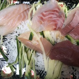not so fresh sashimi, these are the pieces we threw out coz the color and smell was it fresh not so fresh sashimi, these are the pieces we threw out coz the color and smell was it fresh
