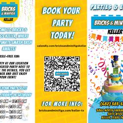 Bricks & Minifigs - Party time! Visit https://www.linktr.ee.com/bricksandminifigskeller to find out more info and book your party!