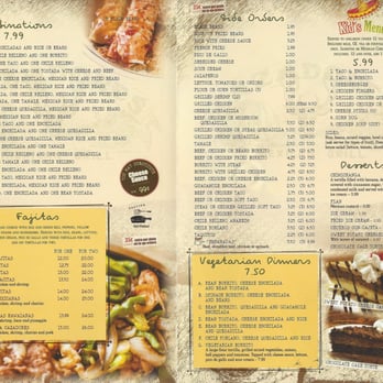 Cazadores Mexican Grill - Menu page4 - Mexican Near Me - Arlington, Tennessee