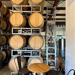 Camins 2 Dreams - Production barrels in the tasting room
