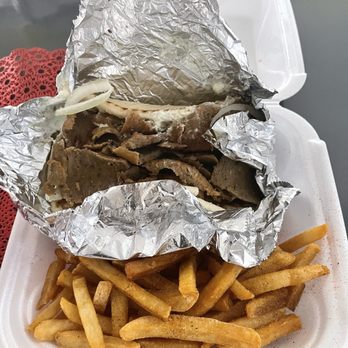 Classic Red Hot Albasha - Classic Gyro with fries - Hot Dogs Near Me - Chesterfield, Missouri Classic Red Hot Albasha - Classic Gyro with fries - Hot Dogs Near Me - Chesterfield, Missouri