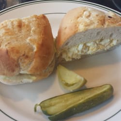Delicious egg salad sandwich