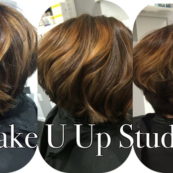 Make U Up Studio - Soft hand painted hilites with a nice short textured bob!Done by Abby E. - Hair Salons Near Me - Hermosa Beach, California Make U Up Studio - Soft hand painted hilites with a nice short textured bob!Done by Abby E. - Hair Salons Near Me - Hermosa Beach, California
