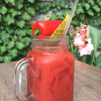 Bow Tie Café - Bloody Mary on the patio - Coffee & Tea Near Me - Cincinnati, Ohio Bow Tie Café - Bloody Mary on the patio - Coffee & Tea Near Me - Cincinnati, Ohio