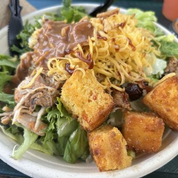Flame Tree Barbecue - Smokehouse Chicken Saladsalad - Barbeque Near Me - Lake Buena Vista, Florida Flame Tree Barbecue - Smokehouse Chicken Saladsalad - Barbeque Near Me - Lake Buena Vista, Florida