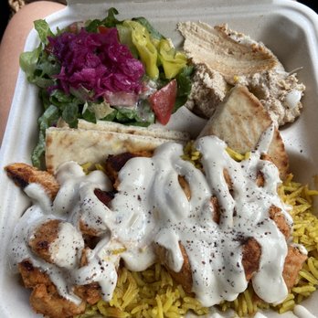 Mediterranean Grill - Chicken shawarma plate - Food Trucks Near Me - Haiku, Hawaii