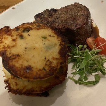 Trillium - Filet Mignon with potato pancakes and portobello mushrooms - New American Near Me - Boise, Idaho Trillium - Filet Mignon with potato pancakes and portobello mushrooms - New American Near Me - Boise, Idaho
