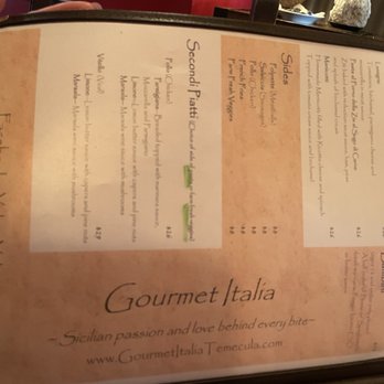 Gourmet Italia - Menu - Italian Near Me - Temecula, California Gourmet Italia - Menu - Italian Near Me - Temecula, California