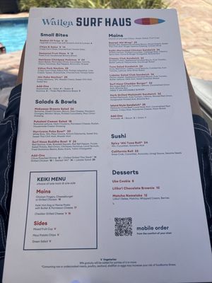 Menu photo 2 Wailea Surf Haus Wailea, HI Menu photo 2 Wailea Surf Haus Wailea, HI