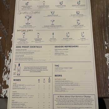 The Hampton Social - Orlando - Drink menu - Seafood Near Me - Orlando, Florida
