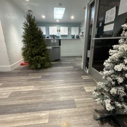 The waiting room in winter. The waiting room in winter.
