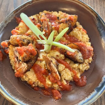 58 West - Blackened shrimp and grits. - Beer, Wine & Spirits Near Me - Logan, Ohio