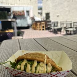 El Patio Truck - Empanada Taco (spicy chicken)