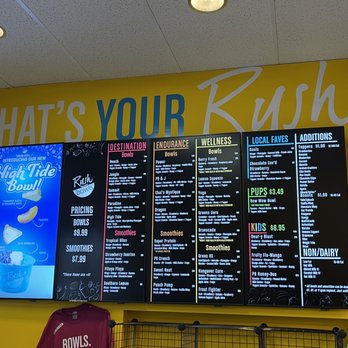 Rush Bowls - Rush Bowl Menu - Acai Bowls Near Me - Boise, Idaho