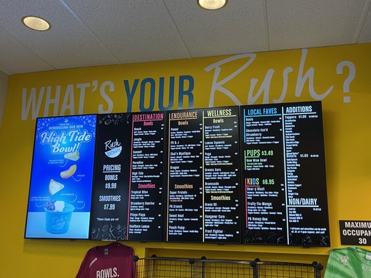 Menu photo 1 Rush Bowls Boise, ID