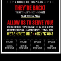 Force Pest Control - Summer specials !