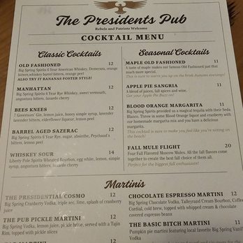 The Presidents Pub & Grille - Pubs Near Me - Washington, Pennsylvania The Presidents Pub & Grille - Pubs Near Me - Washington, Pennsylvania
