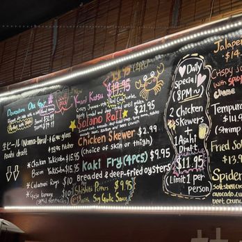 Sakana And Yasai - Specials of the day menu at Sakana and Yasai in Albany. - Sushi Bars Near Me - Albany, California