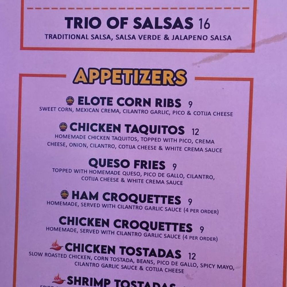 Bandoleros Tacos - menu - Tacos Near Me - Sunrise, Florida Bandoleros Tacos - menu - Tacos Near Me - Sunrise, Florida