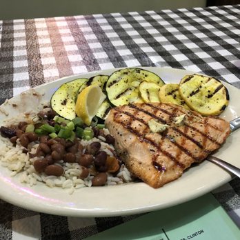 Flying Fish - More angles of some grilled salmon! - Seafood Near Me - Little Rock, Arkansas