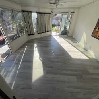 The Floor Store - After, beautiful Luxury Vinyl Flooring freshly installed - Flooring Near Me - San Jose, California