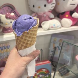 Hello kitty items and Ube Ice Cream Hello kitty items and Ube Ice Cream
