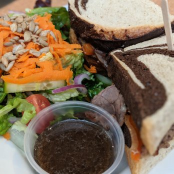 Green Bean Café - a sandwich and salad on a plate - Desserts Near Me - Windsor, Ontario