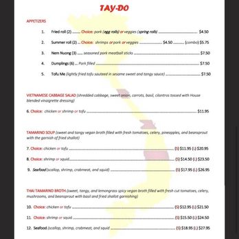 Taydo Vietnamese & Chinese Restaurant - Menu - Vietnamese Near Me - Parma, Ohio
