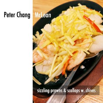 Peter Chang McLean - Sizzling Prawns & Scallops w. Chives - Szechuan Near Me - McLean, Virginia