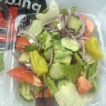R Burgers Drive Thru - Suppose to be a creek salad - Burgers Near Me - Ontario, California R Burgers Drive Thru - Suppose to be a creek salad - Burgers Near Me - Ontario, California