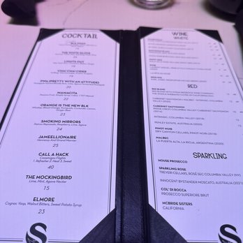 BLK SWAN - Menu - New American Near Me - Baltimore, Maryland